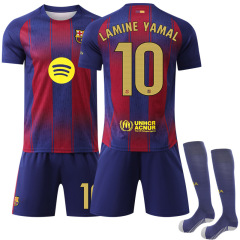 2526新バルサホームサッカー服19号ヤマル9レヴァン10メシバゼ半袖対外貿易供給金