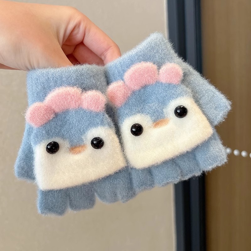 Guantes infantiles de invierno para niñas de invierno de cinco dedos para mujeres 2025 nuevos bebés calientes lindas niñas y niños