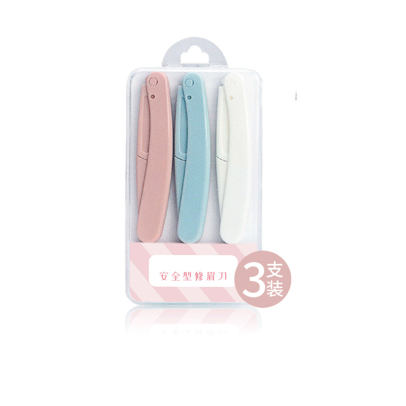 Venta directa de fábrica ceja tijeras ceja trimmer maquillaje herramienta ceja trimmer afilado raspador ceja raspador