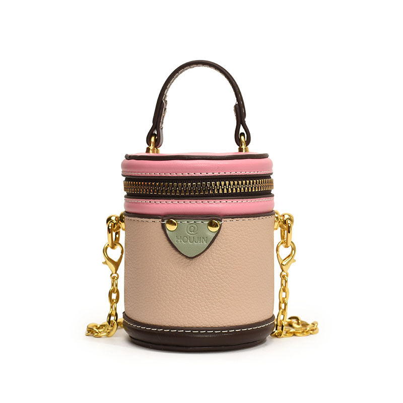 Bolso de hombro para niños y niñas de estilo coreano, estilo occidental, mini bolso de cubo redondo para niños, nuevo bolso para niños de cadena de comercio exterior