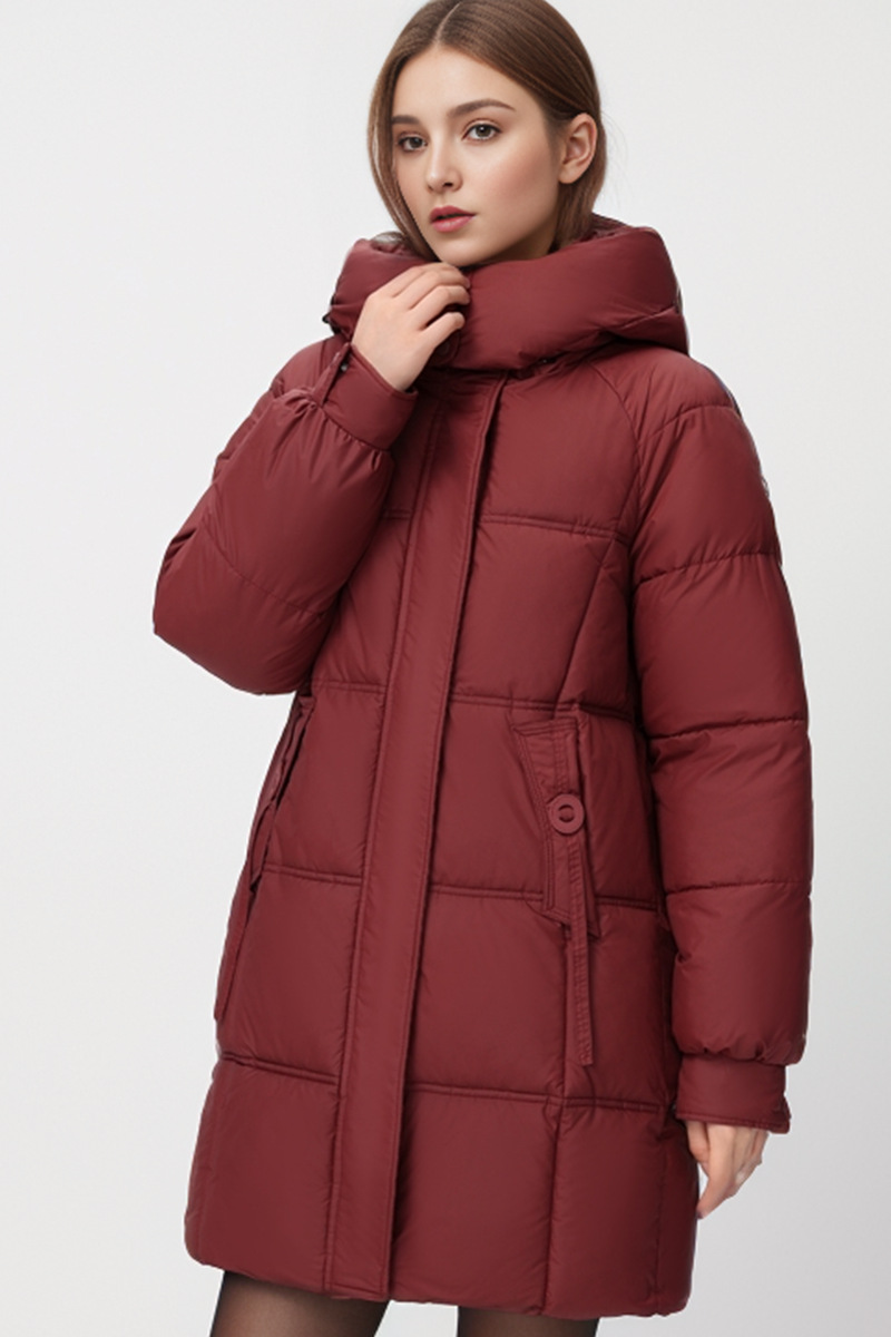 Abbigliamento da donna Giacca calda giacca di cotone per donna di media lunghezza 2024 nuova giacca invernale con cappuccio di alta qualità e ampia_voghion.com