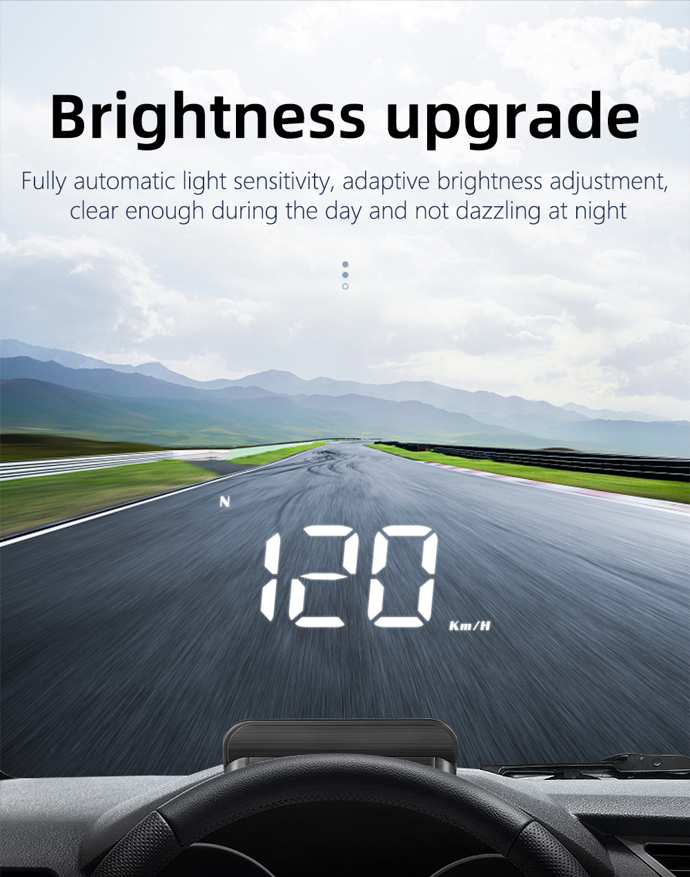 Cross-Border Hud Head-Up Display M1 Car Gps Speed Multi-Function Instrument Projector High-Definition Universal for Cars
