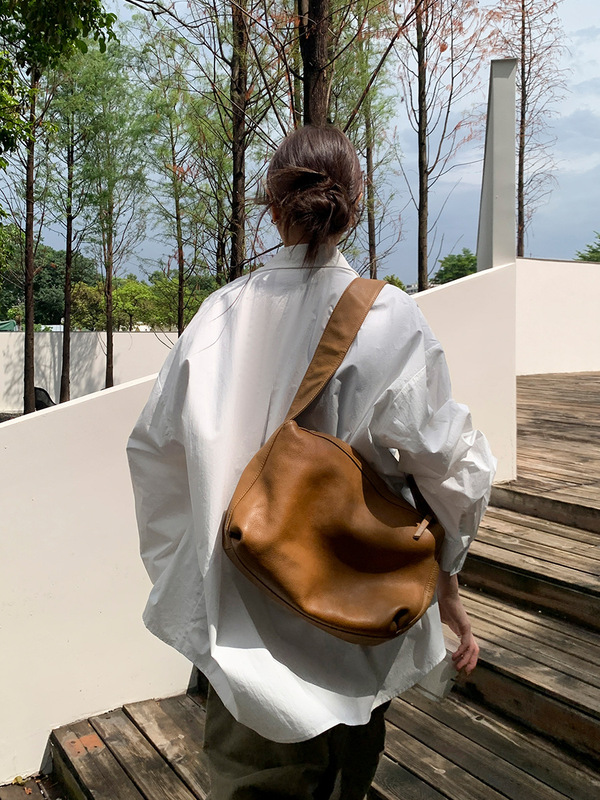 广州十三行2025秋韩系纯棉宽松前短后长设计休闲长袖衬衫女02707|undefined