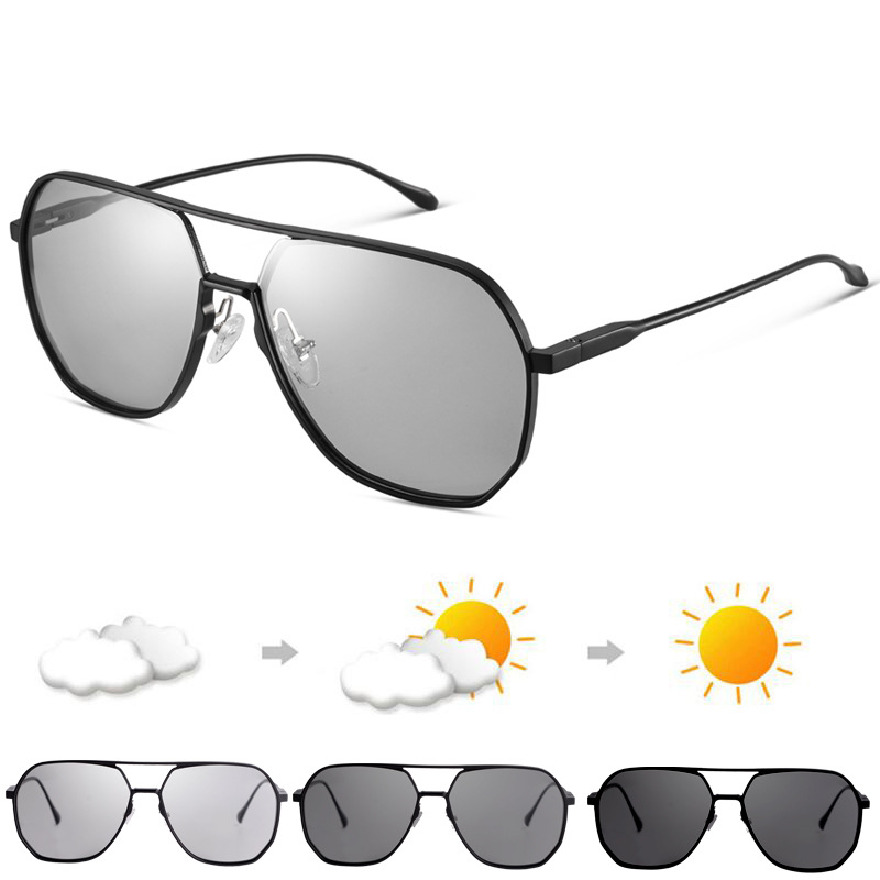 The polygonal discoloration lens day and night (daytime prevention of sunlight and night light light light)