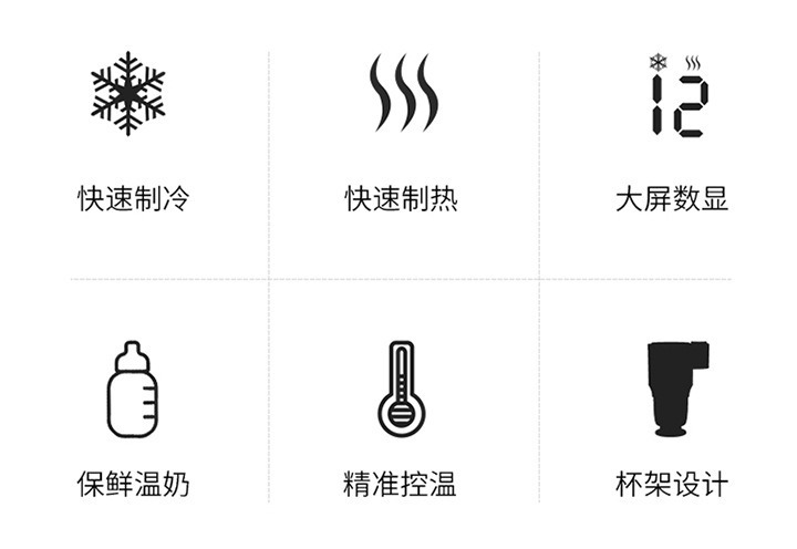 Car intelligent hot and cold cup car desktop dual-use hot and cold cup home office portable refrigeration heating car refrigerator