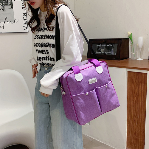 Cute Foldable Cartoon Short-distance Travel Bag Cover Trolley Duffel Bag Shoulder Gym Bag Women’s Sports Bag Women’s Trendy