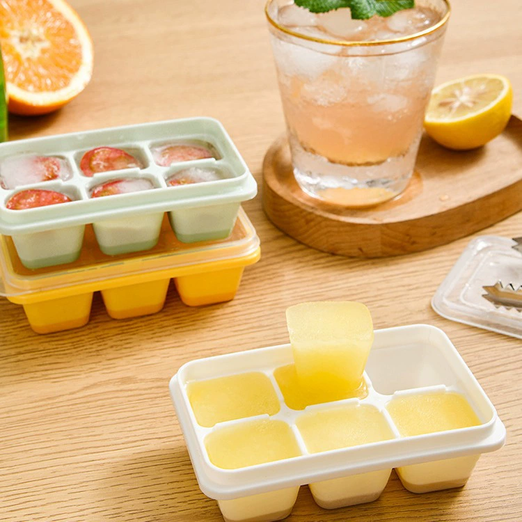 Летняя бытовая форма для кубиков льда, холодильник, домашняя коробка для кубиков льда, пищевой силиконовый мини-форма для лотка для льда, 3 шт.