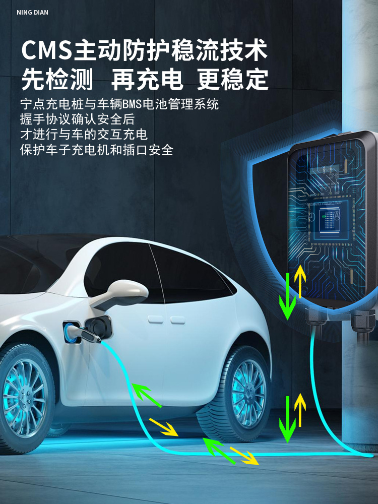 TYPE2 European Standard Charging Pile GBT British and Australian Standard New Energy Electric Vehicle Universal SSC2/J1772 American Standard