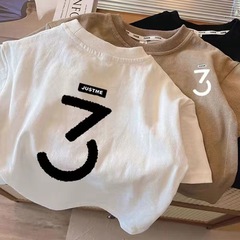 男童夏季短袖純棉新款兒童T恤印花寶寶外穿休閒潮款打底衫上衣t恤