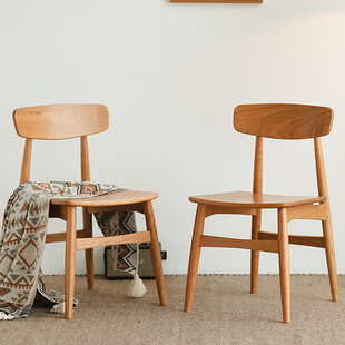 Bashi Chair Modern Simple Household Dining Chair Solid Wood Backrest Book Chair Nordic Japanese Cherry Wood Chair
