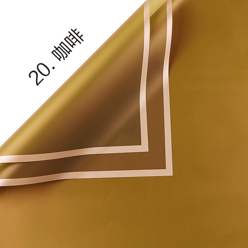 Película de gelatina Papel de embalaje impermeable al por mayor Material de embalaje de ramo de sensación de alta calidad Arte floral Phnom Penh Papel de embalaje de flores mate