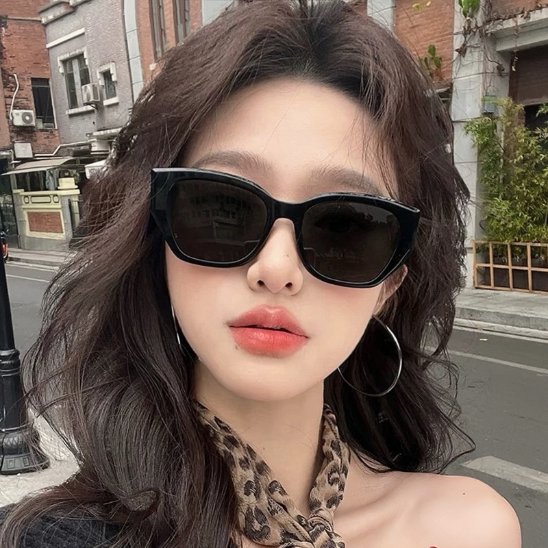 大框猫眼墨镜女潮方圆脸显脸小遮阳太阳眼镜网红同款ins风太阳镜|undefined