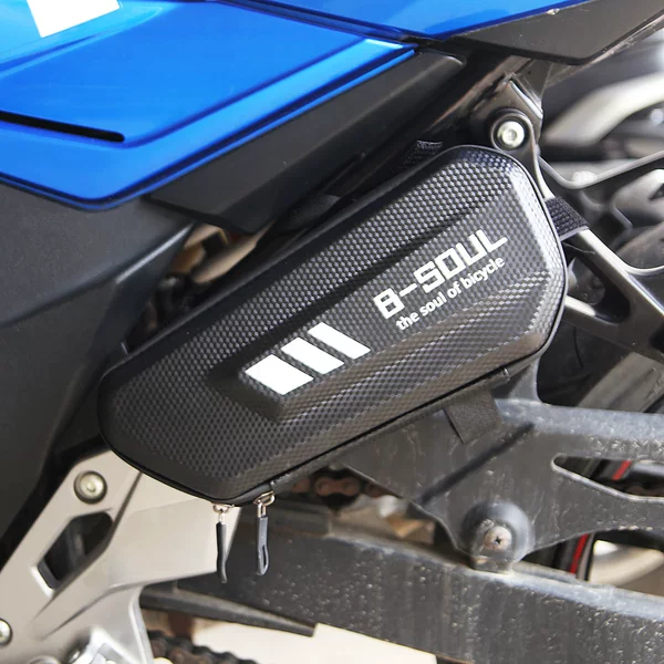 Motorcycle Side Box Frame Bag, Hard-Shell Electric Vehicle Hanging Bag, Saddle Tool Side Pouch, Luggage Bag