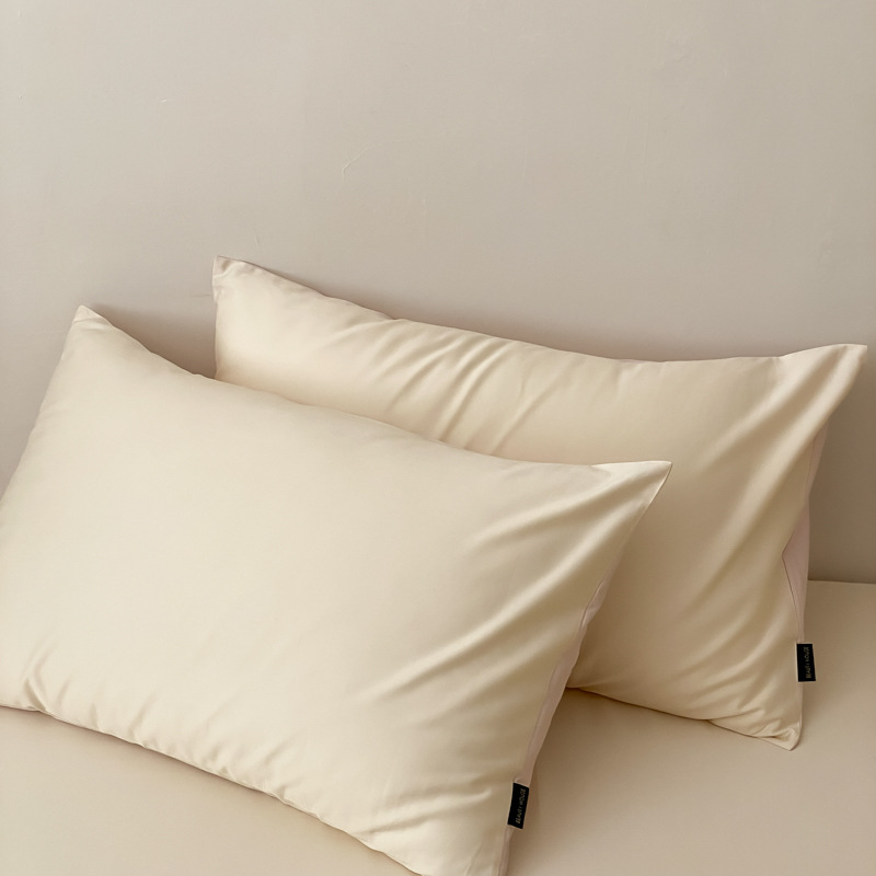 100S algodón largo almohada de algodón un par de paquetes de almohada casera de color sólido nuevo algodón de alta calidad almohada de sensación
