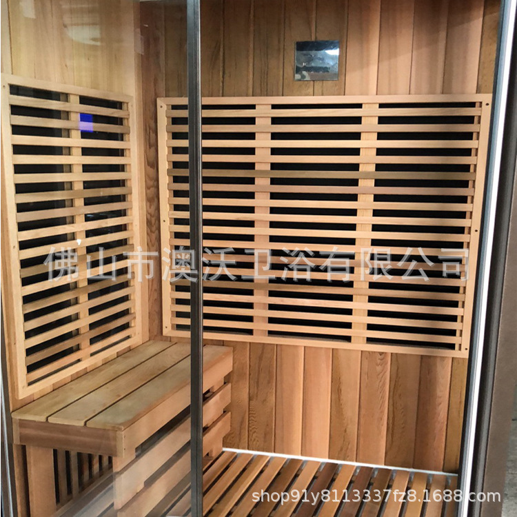 Húmedo y seco Sala integrada sudor sala de vapor húmedo sala de sauna humeante onda luminosa infrarrojo lejano cuarto de ducha integrado