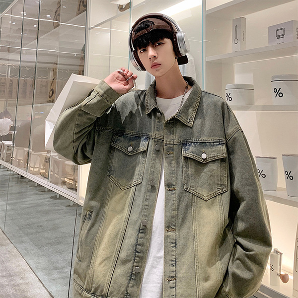 Men's denim Japanese retro trend casual brand universal jacket