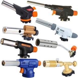 Flamethrower Card Type Gas Tank Spray Gun Head Burning Pig Hair Baking Welding Gun Igniter Blow Lamp Household Portable Flamethrower