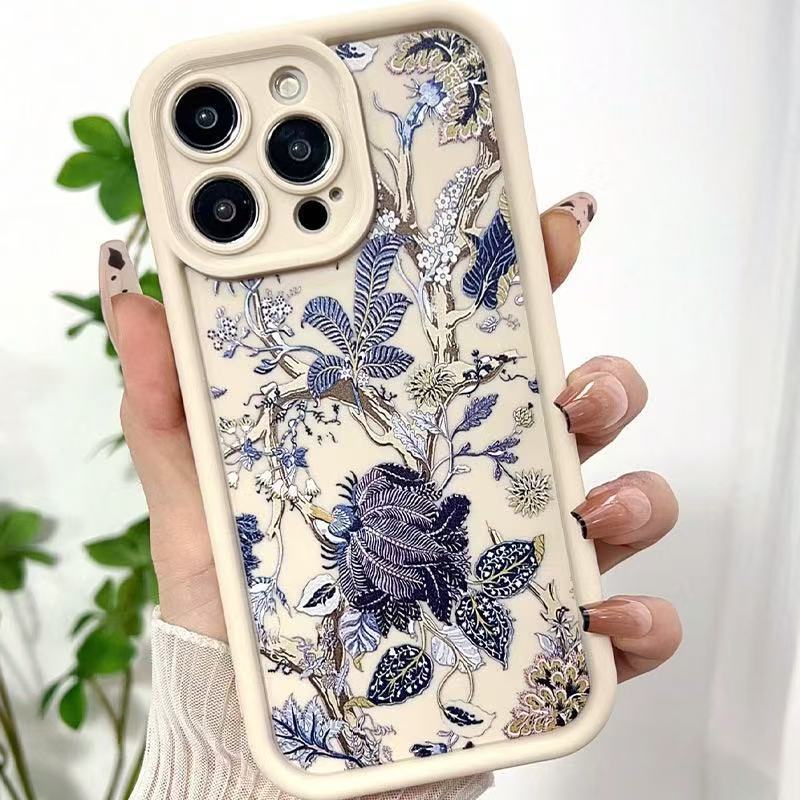 Nueva planta transfronteriza para iPhone 16 funda para teléfono móvil Apple 15promax/14 Europa y América 13pro12 Japón y Corea del Sur