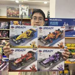 高博乐积木儿童益智兼容乐高拼装双形态回力汽车模型儿童玩具礼物