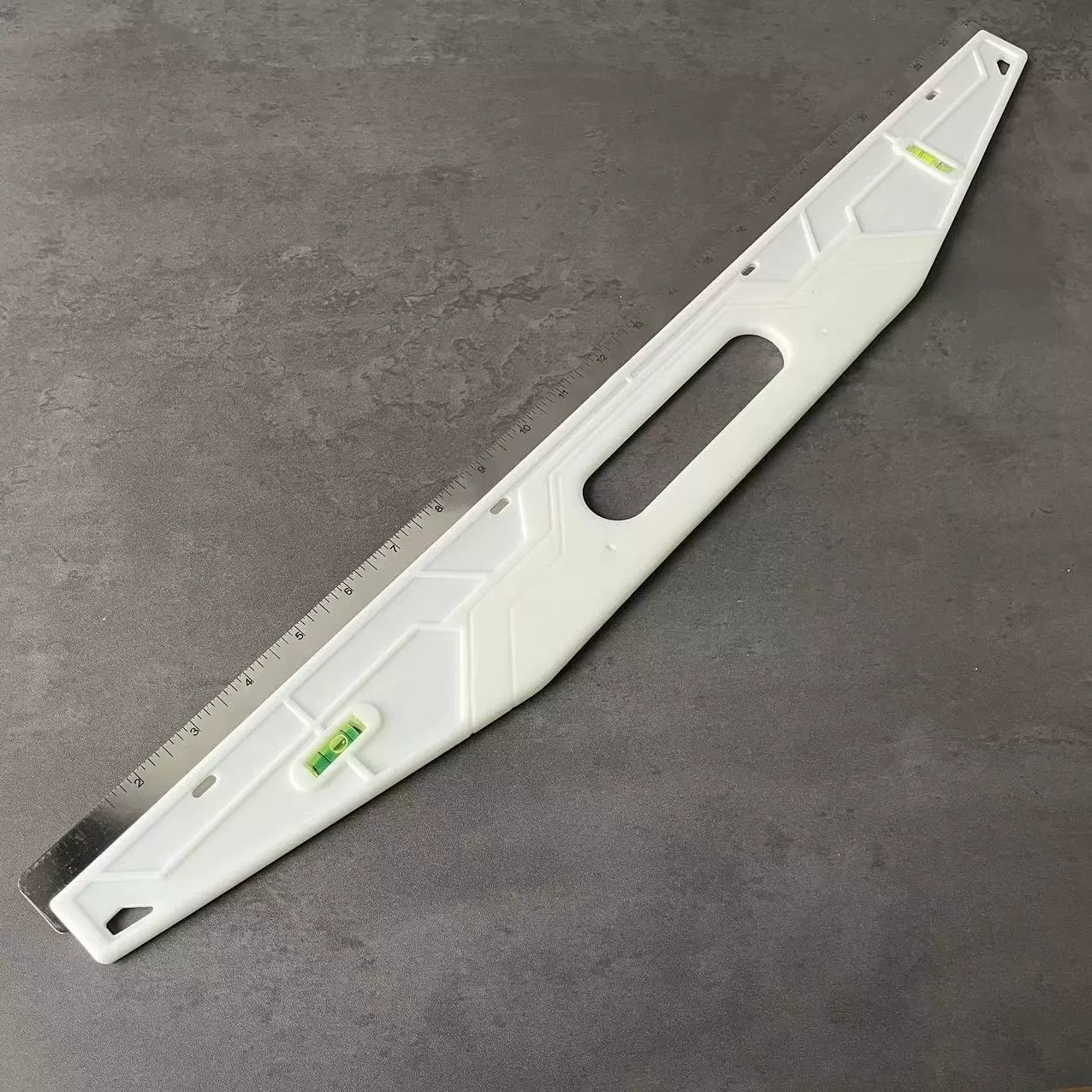 Горизонтальная направляющая для пузырьков алюминиевая Граничная линейка Золотая стальная линейка прямая Линейка стальная пластина украшение оборудование измерение обои стальная линейка