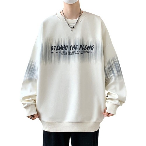 Youth Spring and Autumn Hooded Sweatshirt for Men, Stylish and Versatile Long-Sleeved Sweatshirt, Loose Top