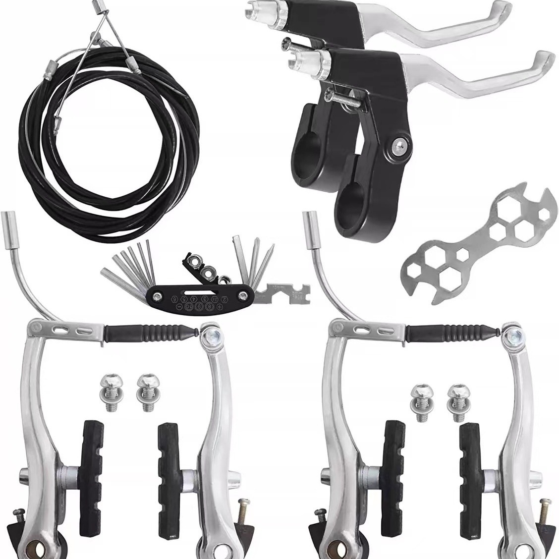 Transfronterizo nuevo rendimiento coche V Kit de freno de carretera coche V Freno de aluminio conjunto de frenos V conjunto de frenos