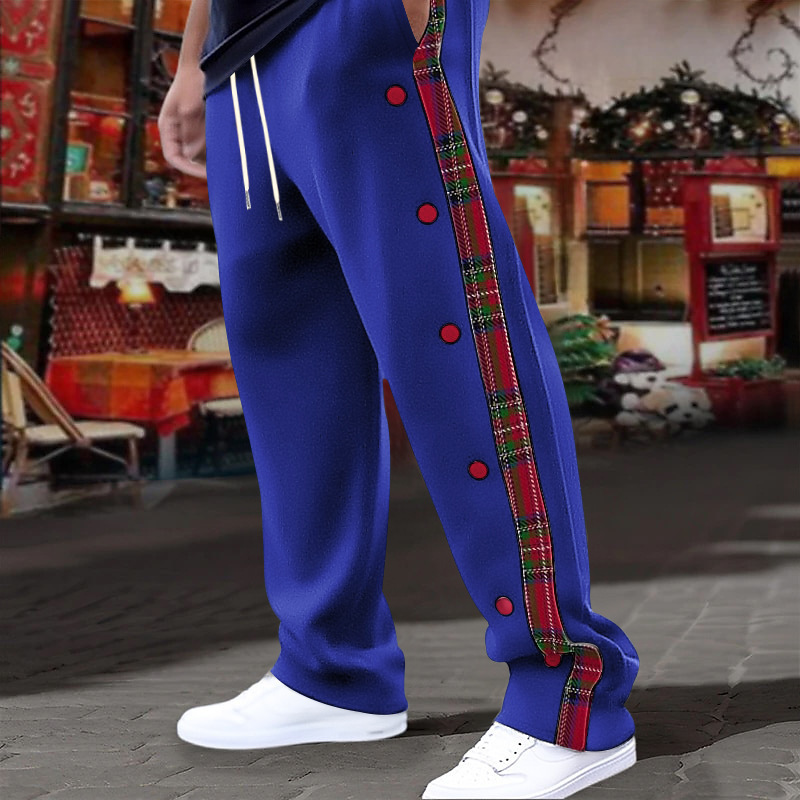 Nuevo comercio exterior transfronterizo nuevo estilo americano hombre botón de botón a placas pantalones casuales transfronterizos pantalones al aire libre para hombres
