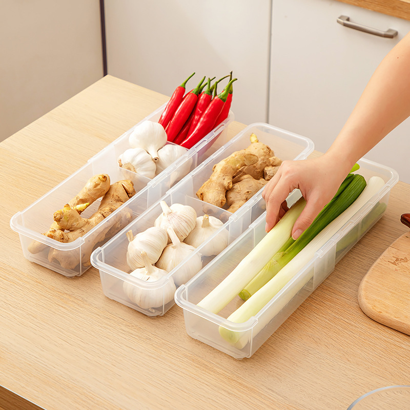 プラスチック収納バスケット伸縮バスケット台所野菜調味料姜にんにくネギ収納バスケットデスクトップスナック収納ケース|undefined
