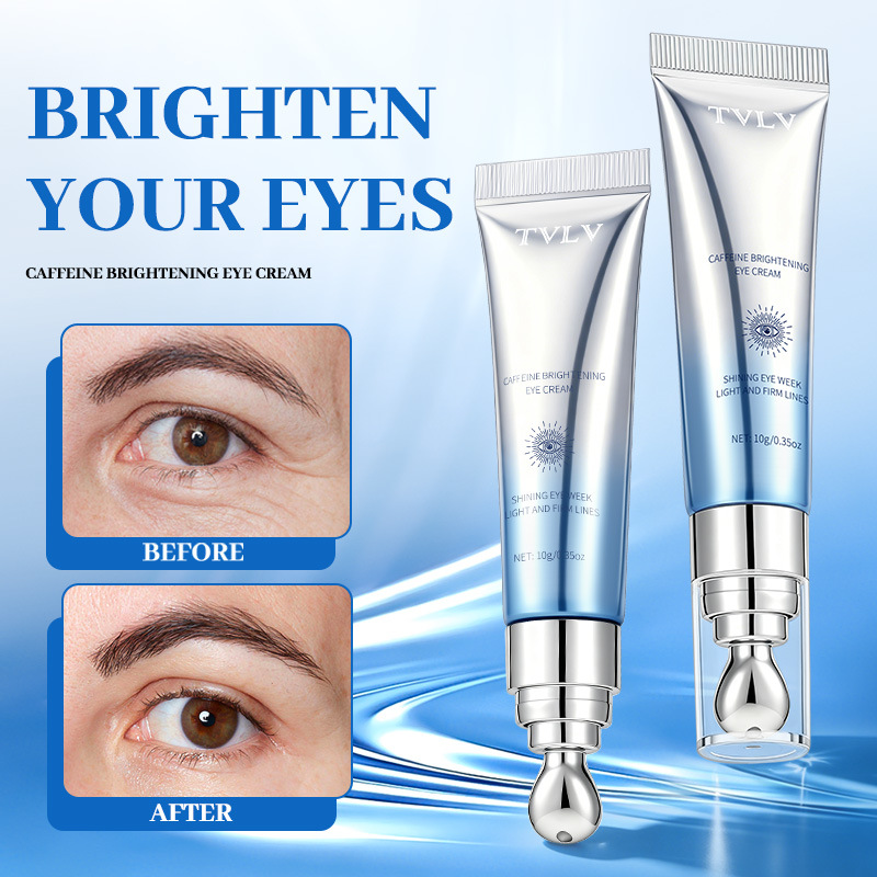 Cross-Border Tvlv Caffeine Brightening Eye Cream Reduces Fine Lines, Hydrates and Moisturizes Skin, Brightens and Nourishes Eye Area Essence Cream