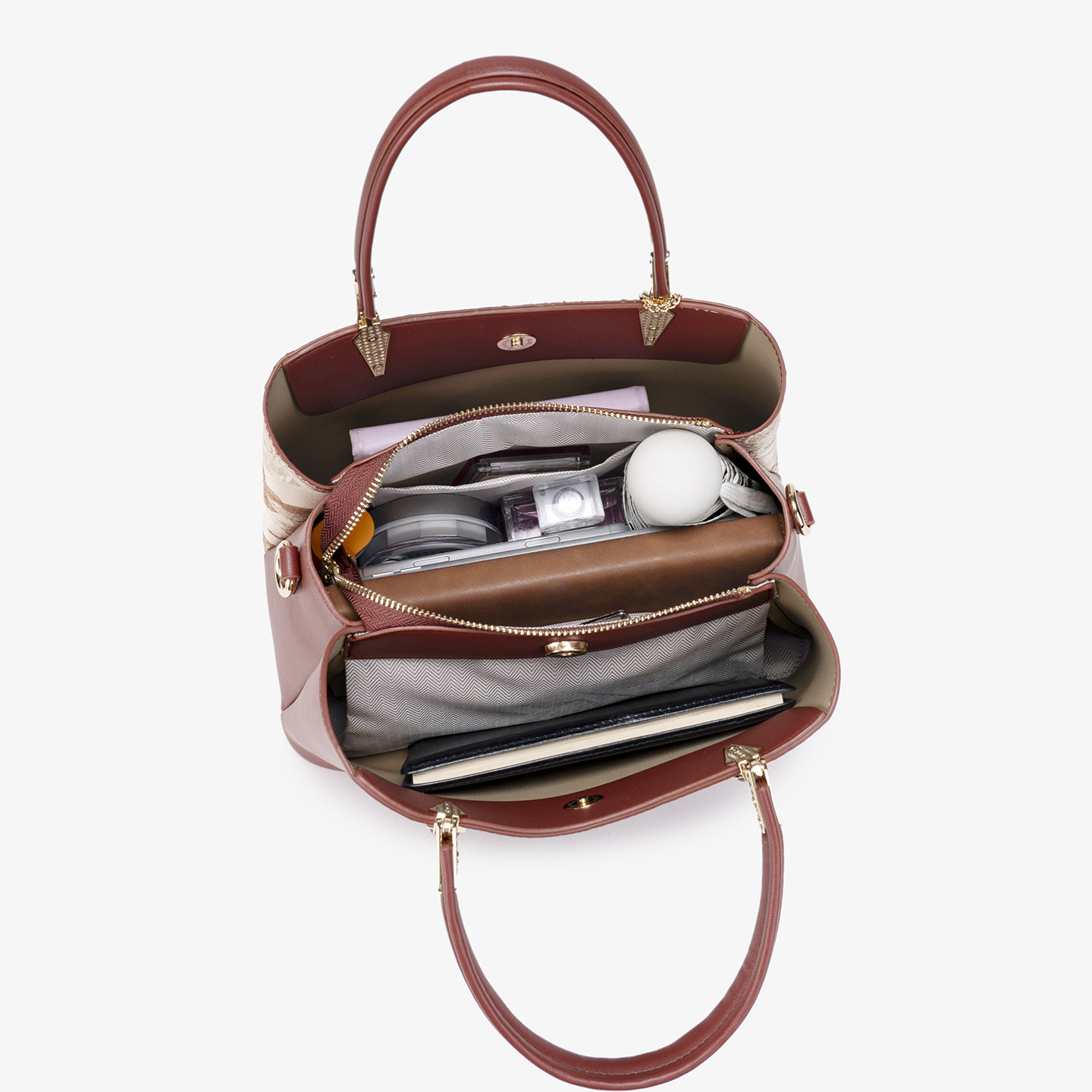 Túi bucket nữ phong cách Trung Hoa mới, họa tiết jacquard, dây rút, đeo chéo hoặc kẹp nách