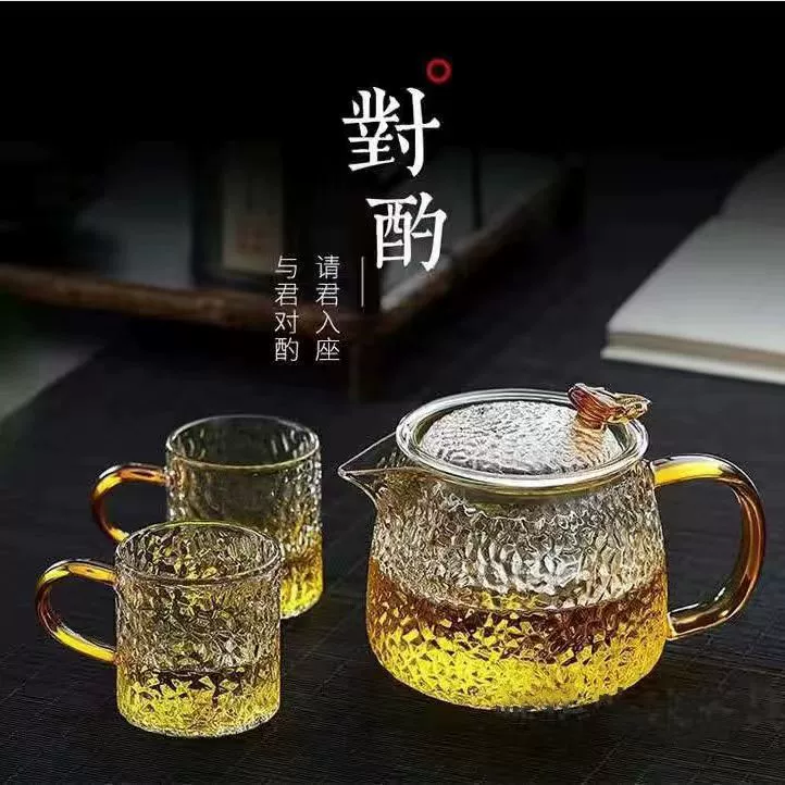 Ретро стеклянный чайник для дома, держатель для сигарет, чай