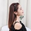 Universal headband for face washing, non-slip bangs, hairpins, internet celebrity, new collection, four-leaf clover, clips included, wholesale