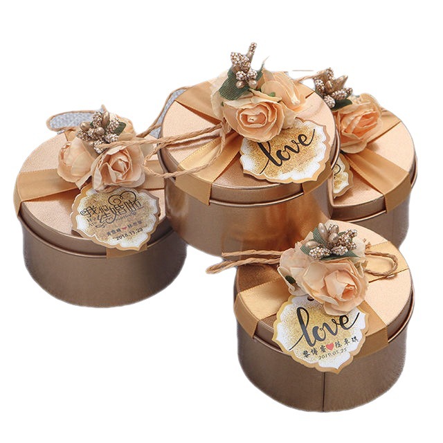 Candy box, no folding, iron box, wholesale supplies, vintage empty boxes for gifts