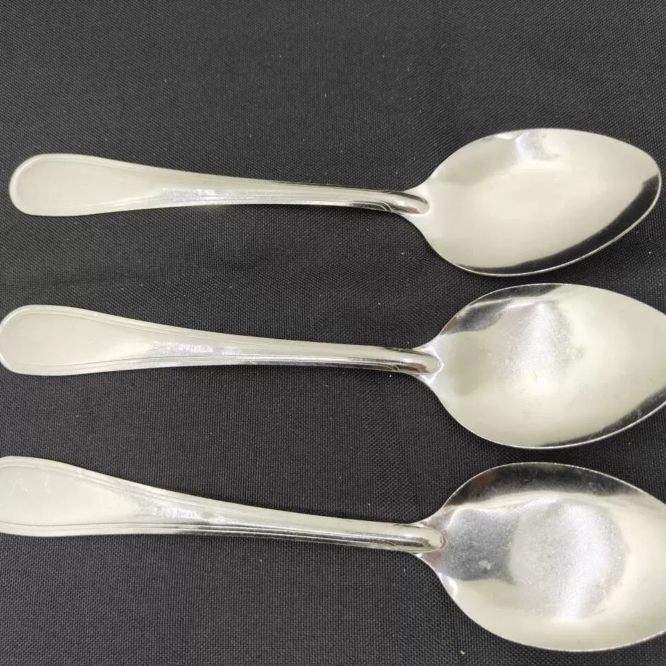 定制20克单线大勺不锈钢勺子餐具家用酒店吃饭勺调羹汤匙甜品勺