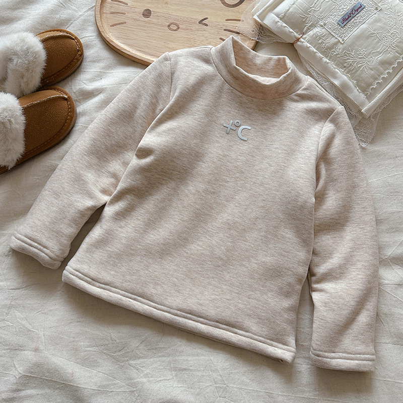 [en stock] niñas camisetas de camisa de camiseta de cuello medio alto para niños camisetas de manga larga para mujeres treasure extranjero camiseta de algodón