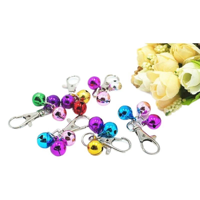 Pet Dog Bell Медный колокольчик Брелок для полировки подвесные украшения Аксессуары для собак Зоотовары оптом