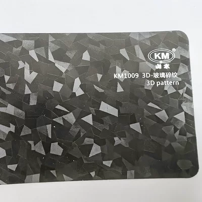 Car Interior 3D Carbon Fiber Auto Color Change Film - 3d-glass-crushed-1009-15228-meters