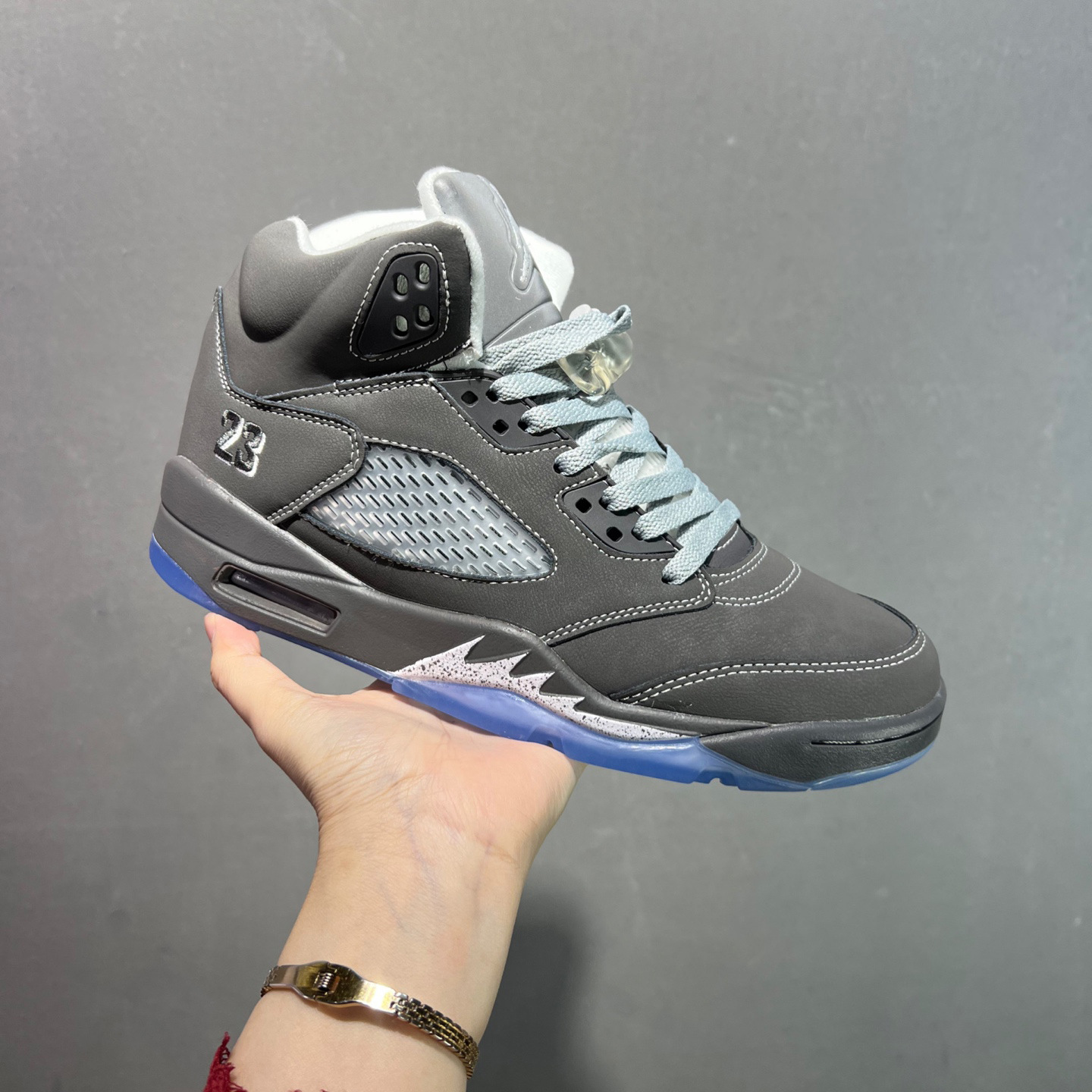 Putian Shoes Aj5 Casual Basketball Shoes Men's Thick-Soled Air-Cushion Sports Shoes Women's High-Top Practical Sneakers Ny Tokyo Trendy Shoes