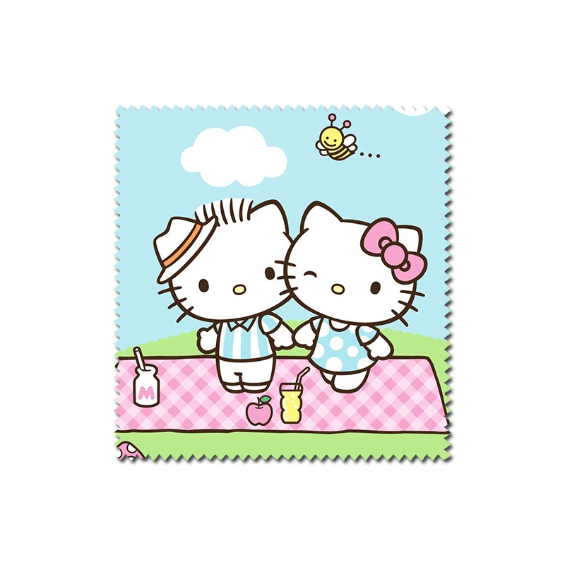 Titti cat Daniel Daniel couple series peripheral fibrous glasses cloth to decontamination and fingerprint multi -pattern