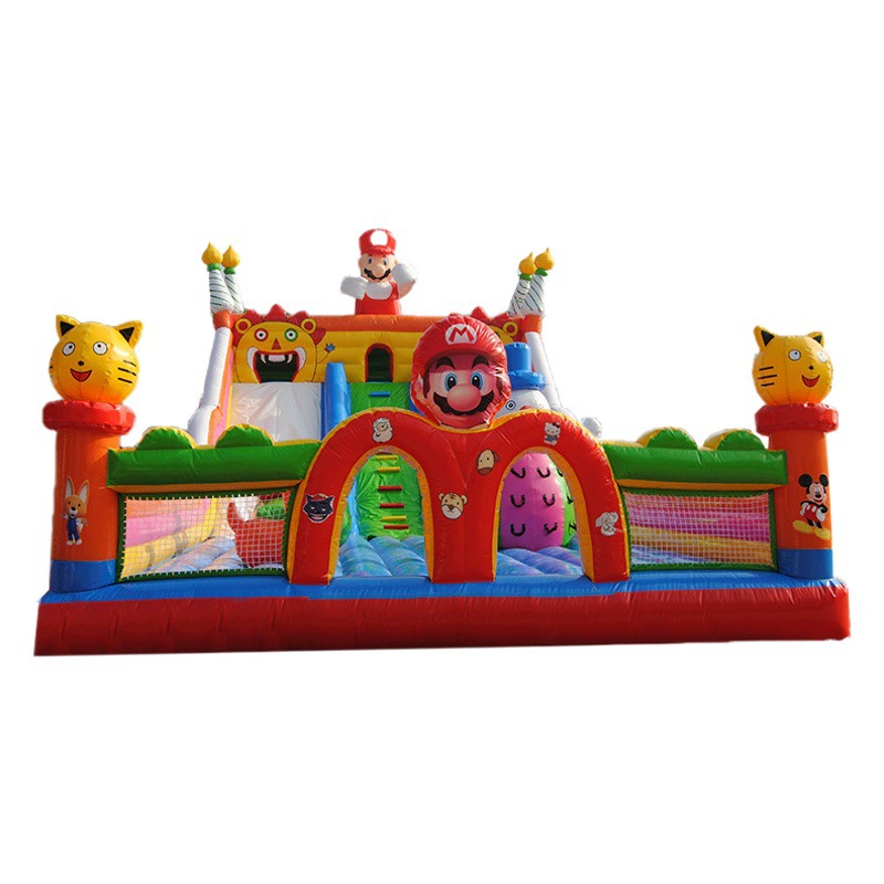 Оптовый открытый батут надувной замок утолщенный надувной замок торговый центр ночной рынок стойло дети слайд-парк