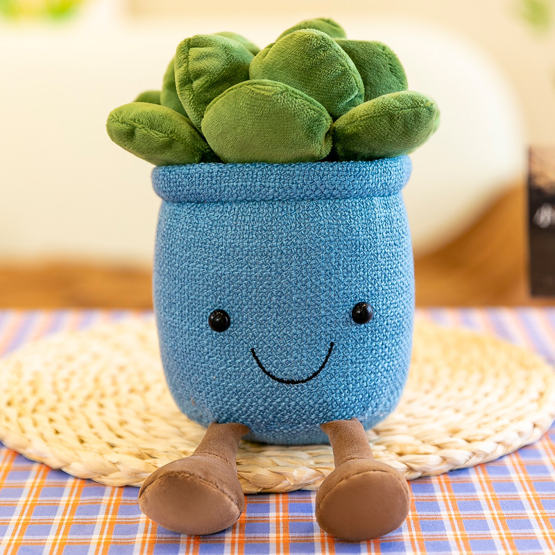 クリエイティブな多肉植物の鉢植えの装飾品、リビングルーム、ホームガール、かわいいニッチなハイエンドの装飾的なドラゴンウィスプのぬいぐるみ|undefined
