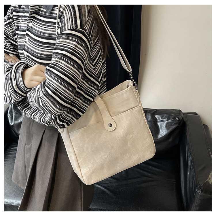 Cross-Border Hot-Selling Women's Bags, Simple and Fashionable Cross-Body Bags, Trendy Wide Shoulder Straps, High-Quality Texture, Shoulder Bags, Tote Bags