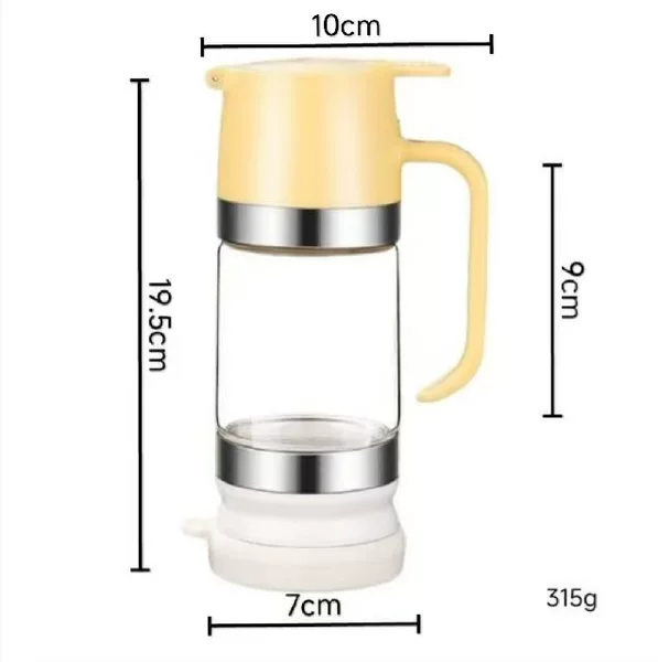 Cross-border bestseller high borosilicate glass honey bottle food-grade press-type drip pot