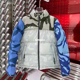 2024冬季新款明星网红爆款高品质鹅绒羽绒服迷彩外套男女款面包服
