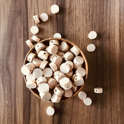 Manufacturers supply Wooden round wooden blocks DIY Assemble make Material Science Beech logs circular Round Block customized