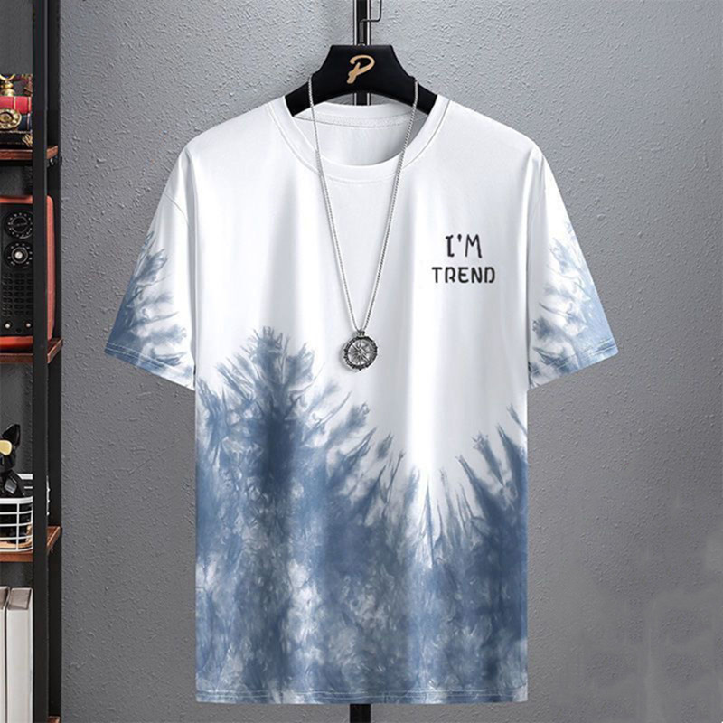 Single piece short sleeve pine Blue