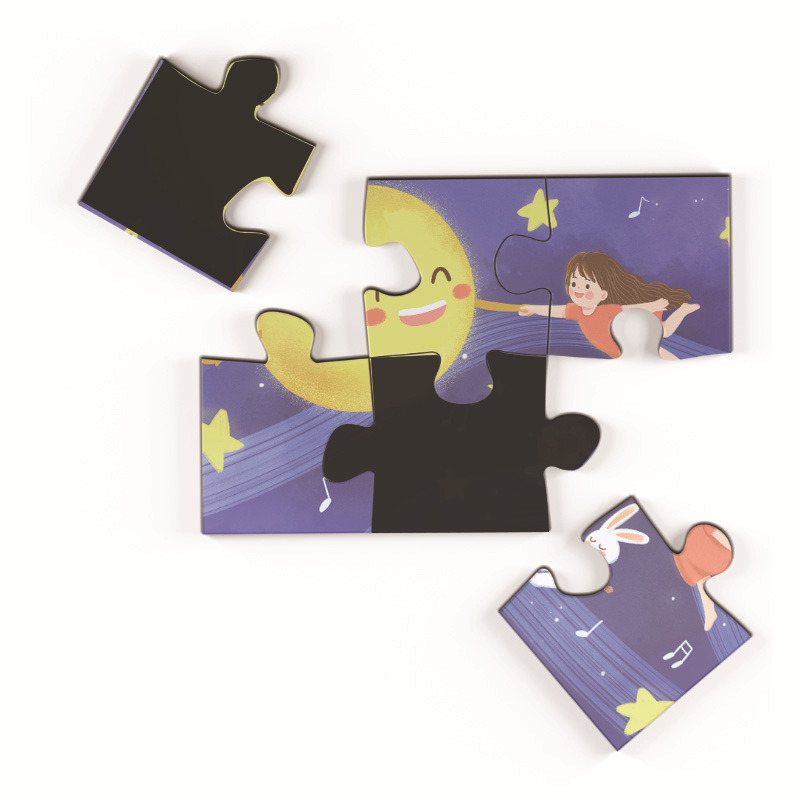 感温变色卡片儿童感温拼图创意玩具幼儿早教卡感温标牌纸类标签