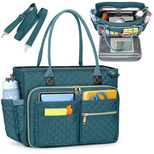 Spot Cross-Border Hot-Selling Multifunctional Teacher Handbag Large Capacity Portable Laptop Briefcase