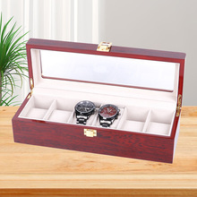 6位手表盒 六格亮光首饰收纳家用商务礼品展示包装手表收纳盒批发