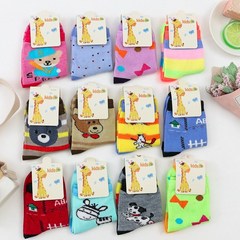 獨立包裝兒童襪子春秋冬嬰兒寶寶棉襪兒童樂園地攤襪子批發小熊襪